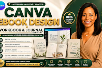 design editable canva ebook design canva workbook design canva journal design