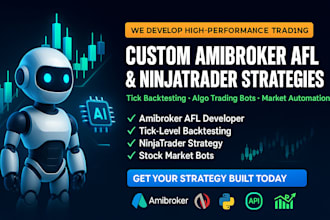 amibroker afl tick backtest afl developer ninjatrader strategy stock market bot