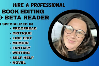 do beta alpha reader, critique fiction ghostwriting memoir and book proofreading