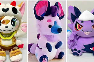 create handmade soft custom plush toy stuffed animals crochet kawaii plushie