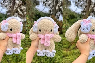 custom plush toy doll design amigurumi plushie 3d  character stuffed animal