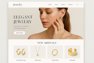 design a stunning wix jewelry website and upload your products to boost sales
