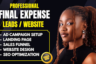 final expense leads insurance leads life insurance burial insurance website logo