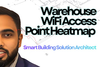 wifi heatmap for vna high bay multilevel warehouse access point network survey