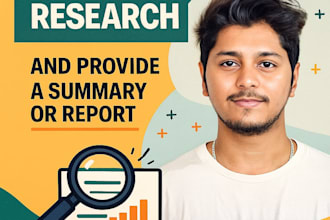 conduct research on any topic and provide a thorough summary or report