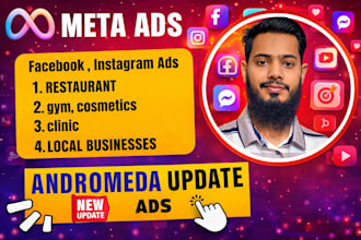 run facebook ads, restaurant , clinic, local businesses