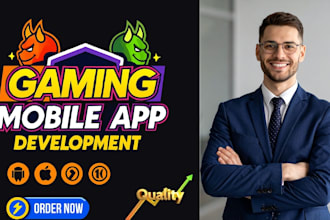 develop a mobile game app with smooth gameplay, clean UI, and engaging design