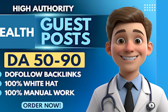 provide healthcare guest posts on high da health blogs providing SEO backlinks