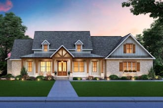 do 3d house exterior rendering, 3d kitchen modeling visualization pictorial