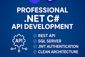 develop and integrate dotnet web apis for your application