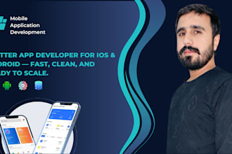 develop a professional flutter application  for both ios and android