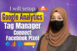 fix and install facebook pixel,ga4 and GTM