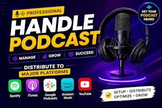 handle podcast,distribute major platform like spotify,itunes