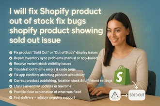 fix shopify product out of stock fix bugs shopify product showing sold out issue