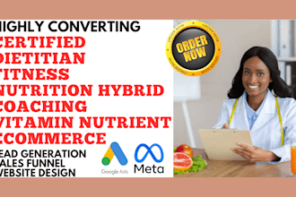 generate certified dietitian fitness nutrition hybrid leads and build a website