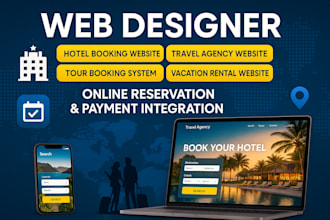 build customs hotel booking website travel agency website tour booking website