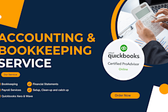 accounting bookkeeping  business using quickbooks and xero