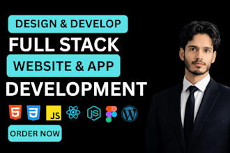 develop and debug websites, apps in react, flutter, wordpress as full stack dev