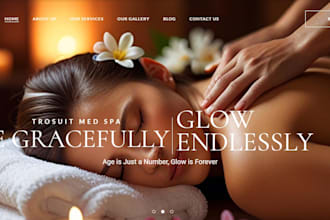 design medical spa website, med spa, injectable botox, dermal filler website
