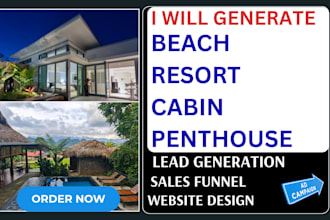 adu vacation rentals oceanfront suites beach resort cabin penthouse lead website