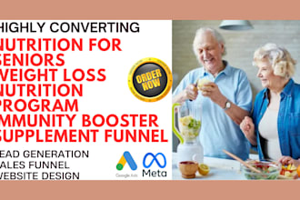 generate nutrition for seniors weight loss nutrition leads and build a website