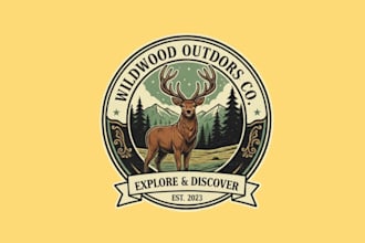 draw wonderful wildlife mascot logo design with 1 day delivery