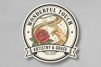 design wonderful touch vintage logo creations with business service