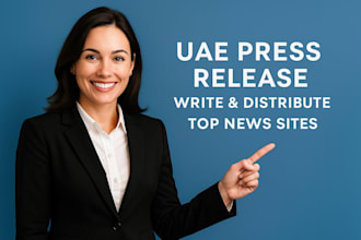 write and distribute press release on top uae news sites