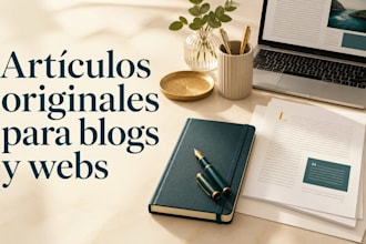 redactaré artículos originales en español para blogs y páginas web