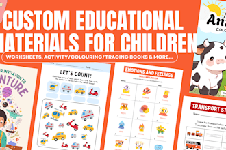 design custom educational materials for children