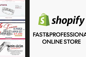 build your shopify website and handle all graphic design