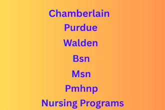 do chamberlain, purdue and walden, bsn, msn, pmhnp, fnp and dnp nursing programs