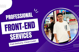 be your front end web developer