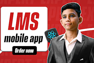 build a custom lms education app with react native