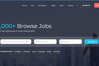 design recruitment website, job board website, staffing website, agency website