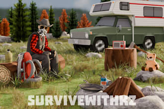 create gritty, cinematic project zomboid thumbnails