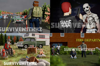 create gritty, cinematic project zomboid renders