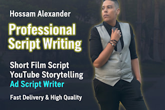 write a professional short film screenplay for you