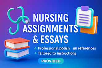 create well formatted nursing assignments and case studies