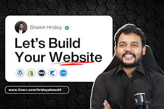build wordpress, shopify, wix, squarespace, or kajabi site