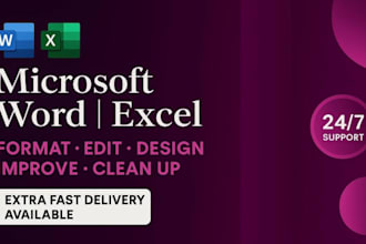 clean up, format, and redesign your word or excel documents