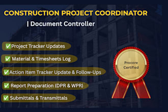 be your construction coordinator and document control va