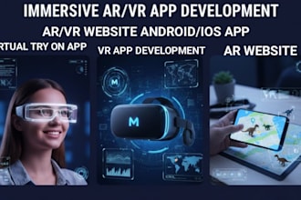 do augmented reality, virtual reality, ar app, webar, vr app, virtual tryon app