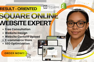 square website design square online store square website squarespace development