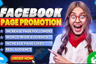 do organic facebook page promotion to grow real followers