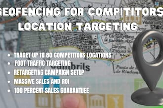 set up geofencing ads to target locations, audiences around your business areas