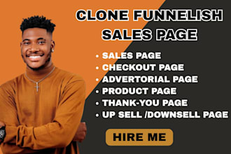 clone, copy, or replicate your funnelish sales funnel, advertorial, or landing p
