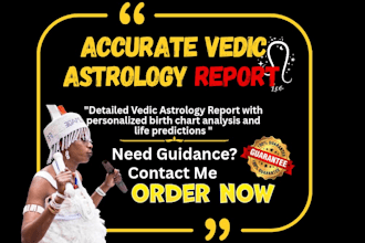 provide accurate vedic astrology report and predict your future