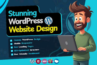build wordpress website development, design redesign, clone, customize wordpress