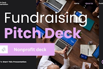 create charity pitch deck nonprofit fundraising  pitch deck donor  deck